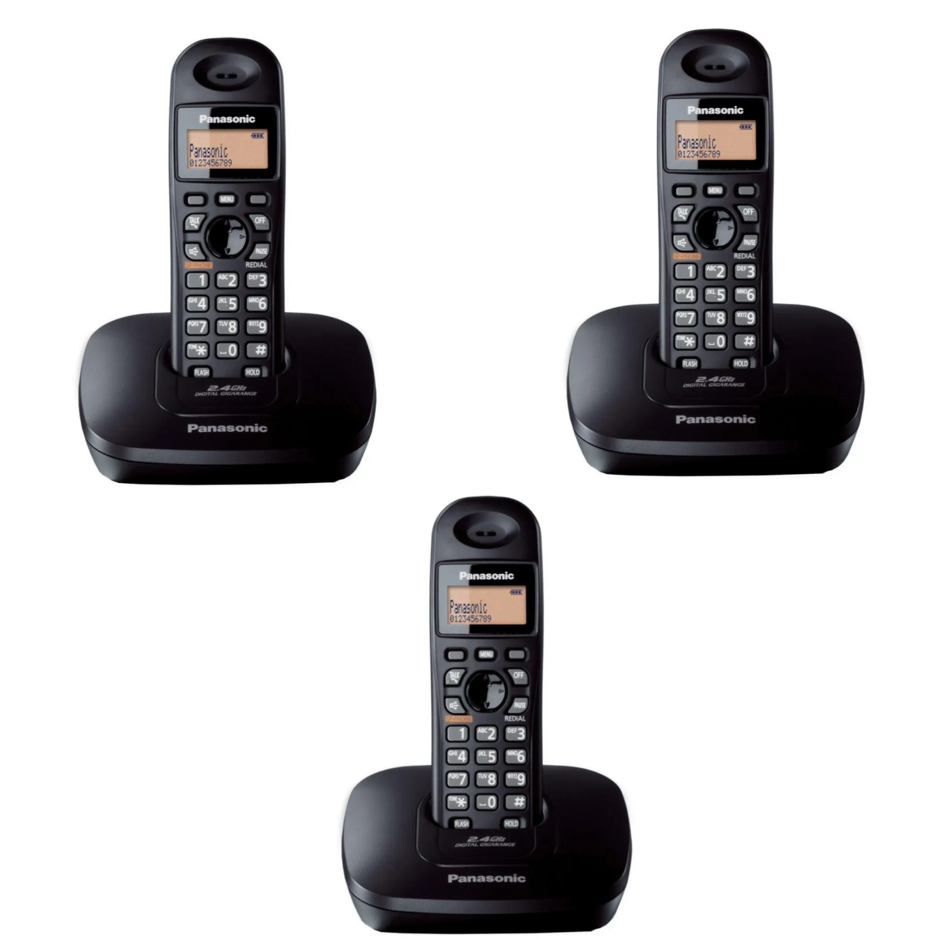 تلفن پاناسونیک مدل KX-TG3611BX بسته 3 عددی تلفن پاناسونیک مدل KX-TG3611BX بسته 3 عددی