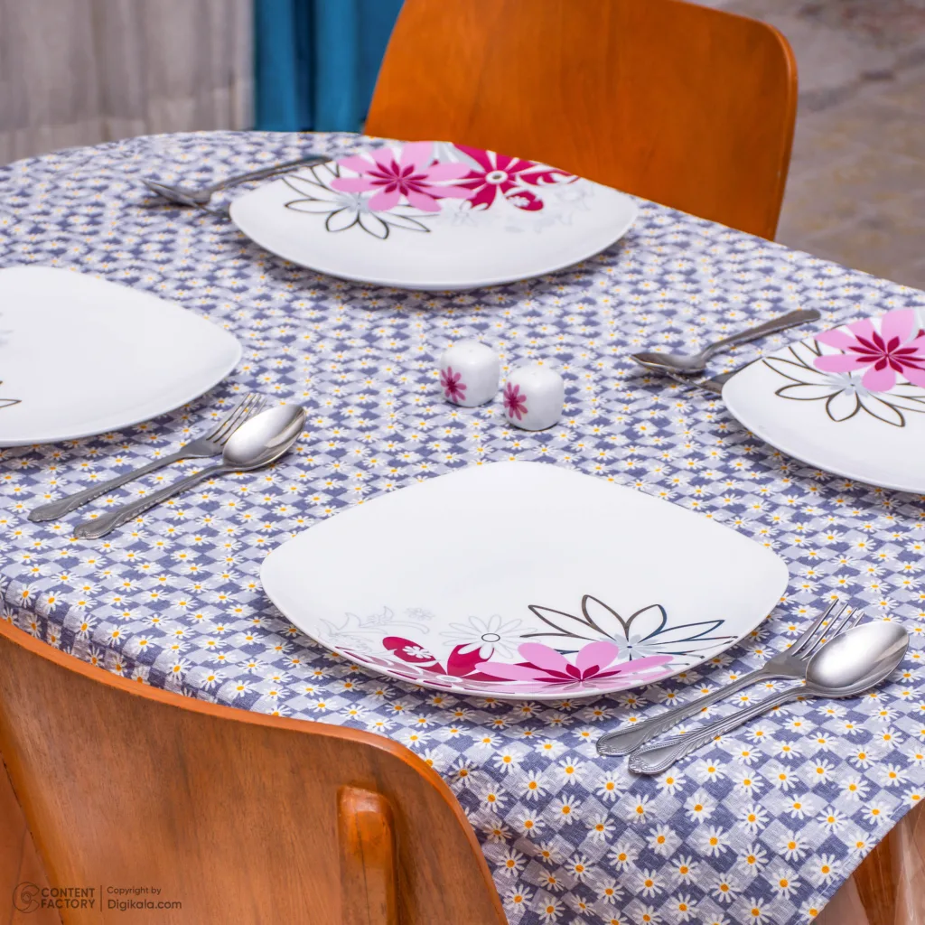 سفره 4 نفره مدل بابونه سایز 100×100 سانتی متر