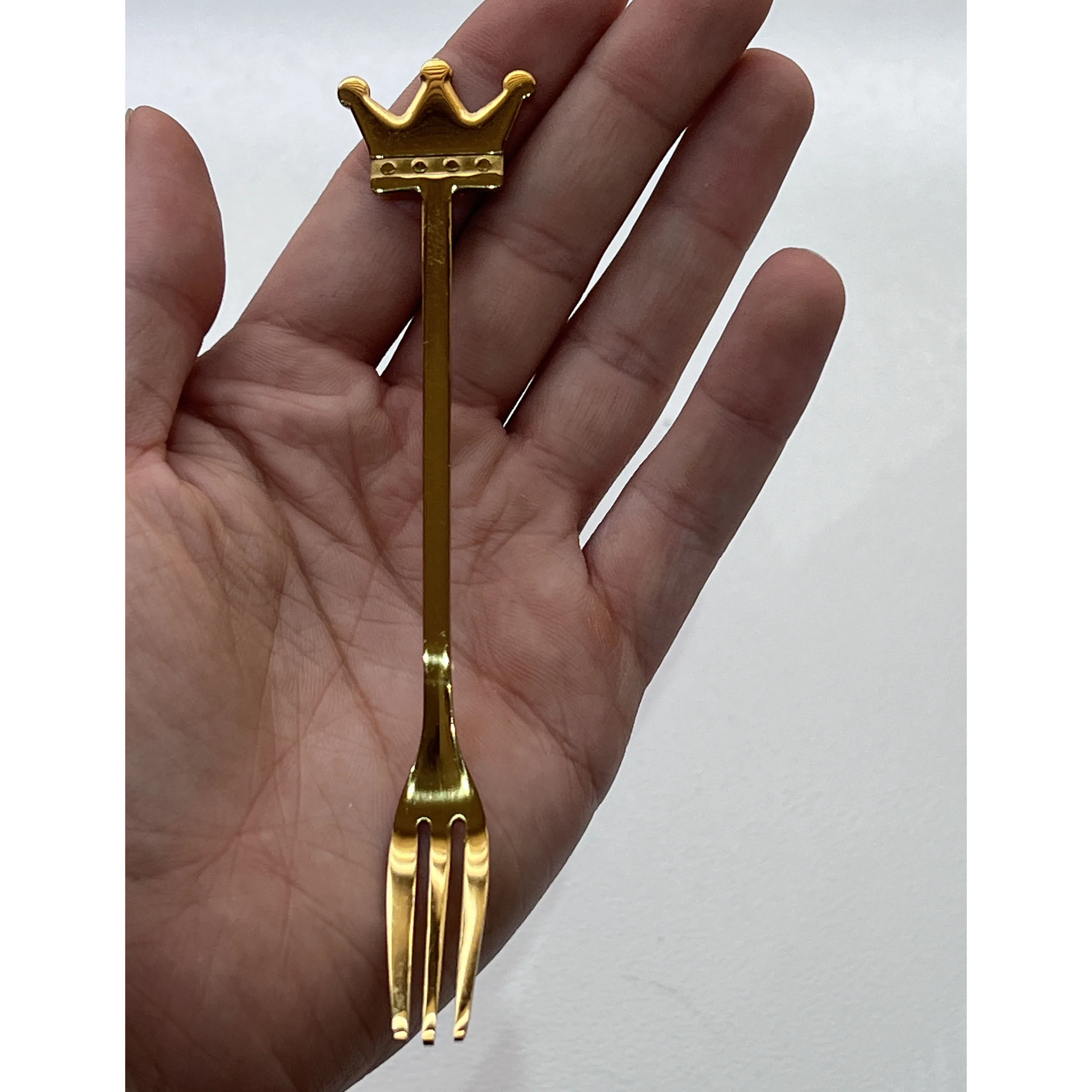 چنگال اردو خوری مدل تاج مجموعه 6 عددی