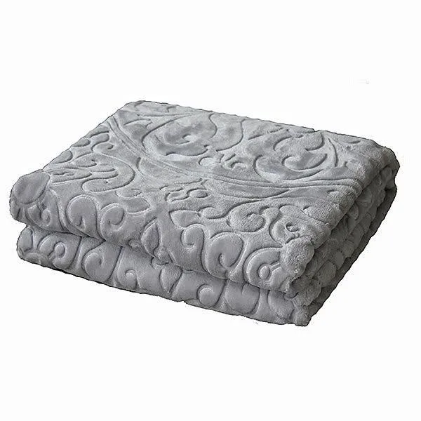 پتو گلبافت مدل گل برجسته سايز 160×220 سانتي متر
