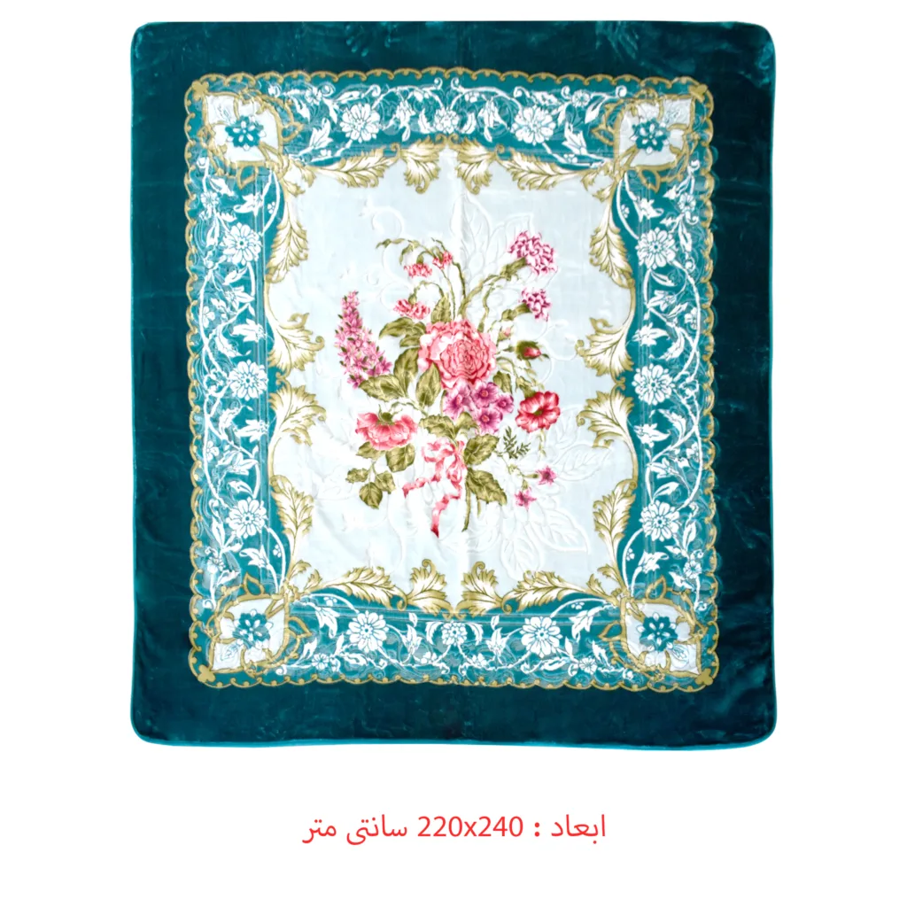 پتو گلبافت مدل برتر کد 137/12 سایز 220x240 سانتی متر