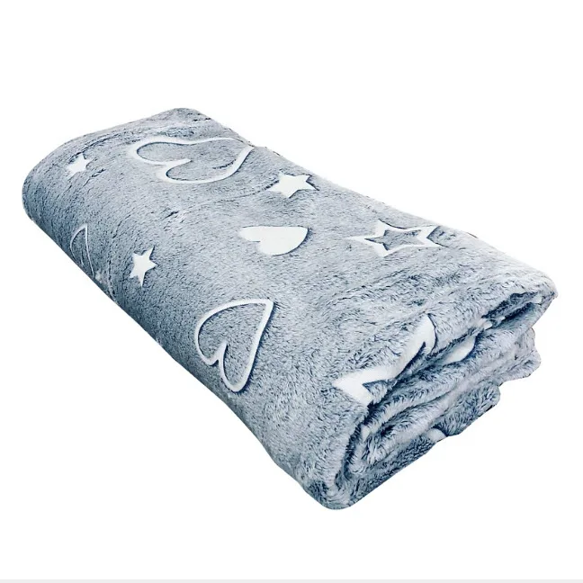 پتو مسافرتی 2 نفر ویراگیتا مدل شبنما ستاره لاو سایز 220×200 سانتی‌متر