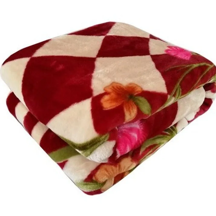 پتو یک نفره گلبافت مدل برتر گلدار سایز 220×160 سانتی‌متر
