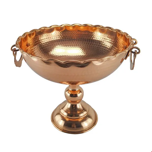 کاسه مسی مدل تک پایه گوشواره دار کد ZH224.7