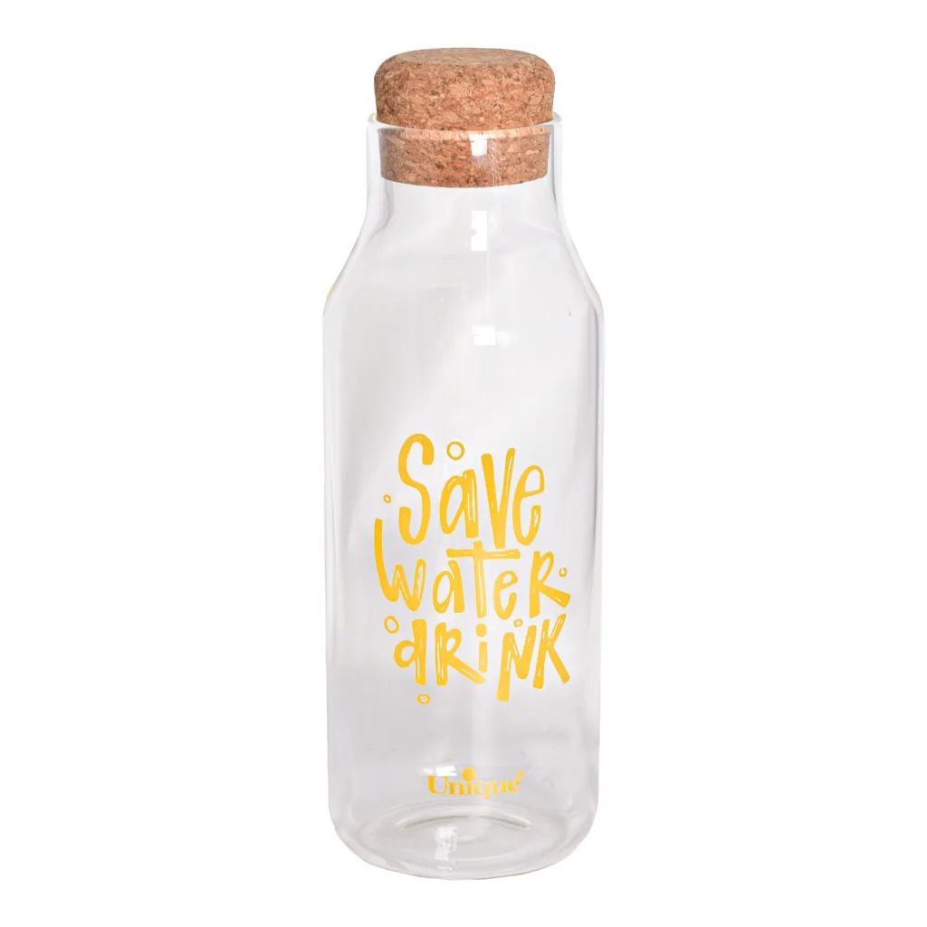 بطری آب یونیک طرح save water کد 3071 گنجایش 1.03 لیتر