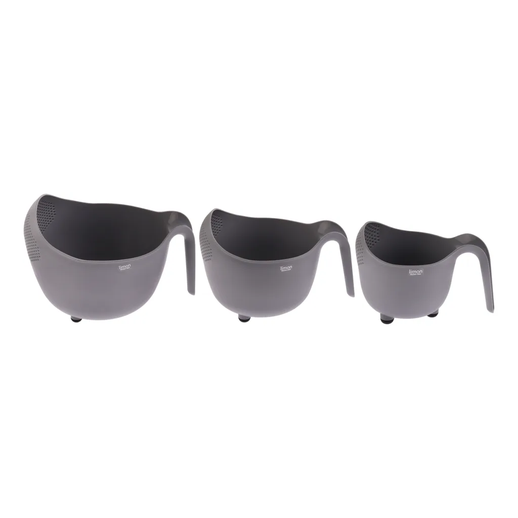 آبکش و آبگیر لیمون مدل Non Slip مجموعه 3 عددی