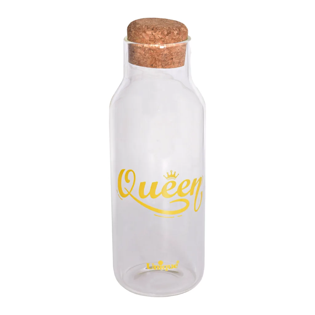 بطری آب یونیک طرح QUEEN کد 3071 گنجایش 1.03 لیتر