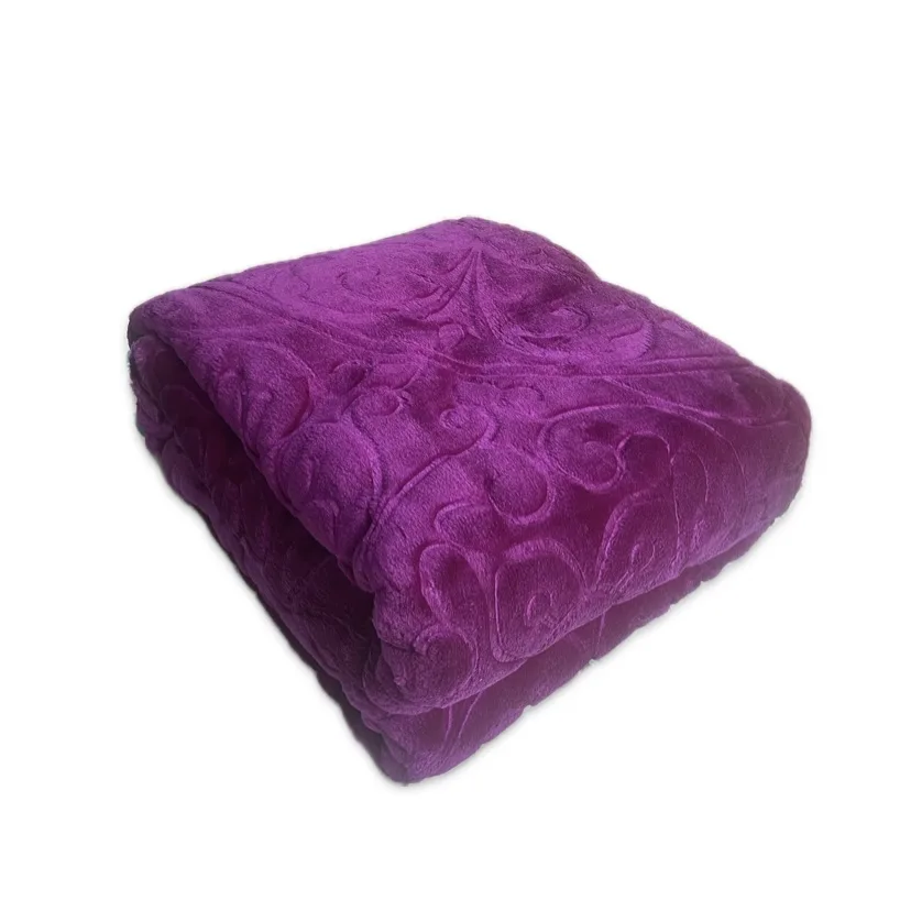 پتو گلبافت مدل گل برجسته يك نفره سايز 160×220سانتی متر