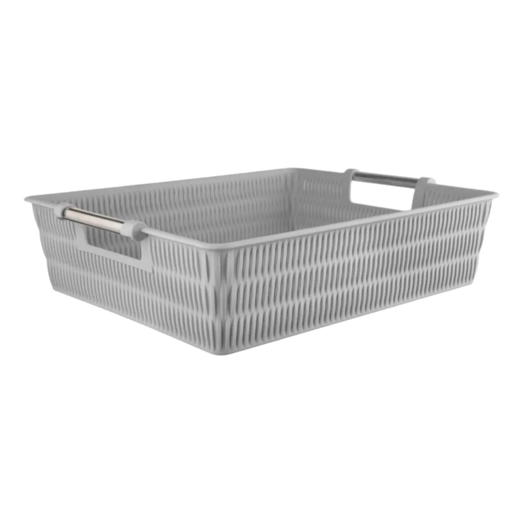 سبد آشپزخانه لیمون مدل بامبو دسته استیل کد HS1382