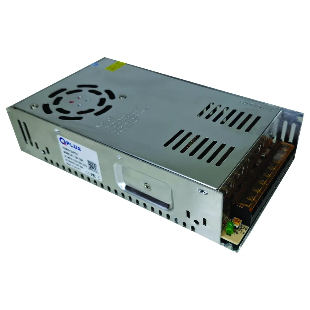 منبع تغذیه سوئیچینگ 12 ولت 30 آمپر مدل QPLUS PL-12V-30A