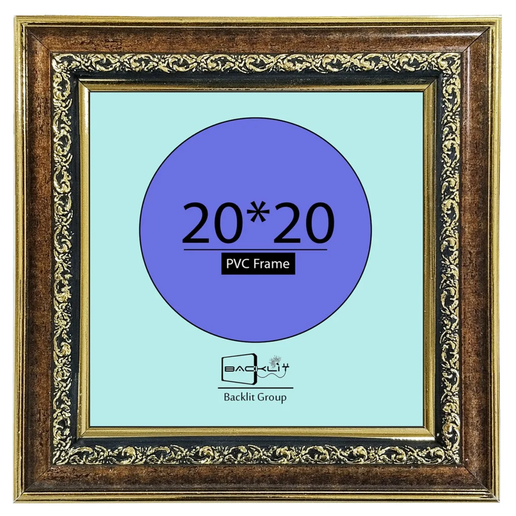 قاب عکس بکلیت مدل گلدار رومیزی سایز 20×20 سانتی متر