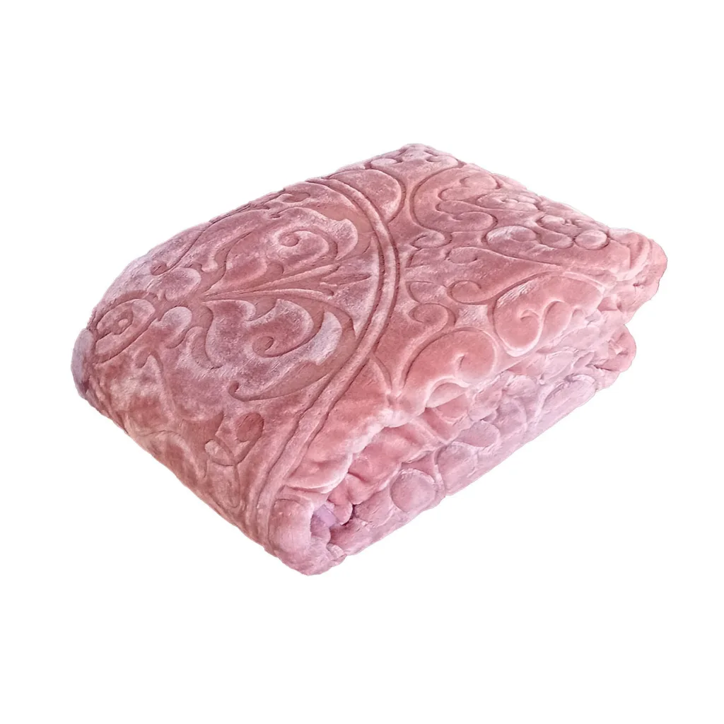 پتو گلبافت مدل گل برجسته سايز 160×220 سانتي متر