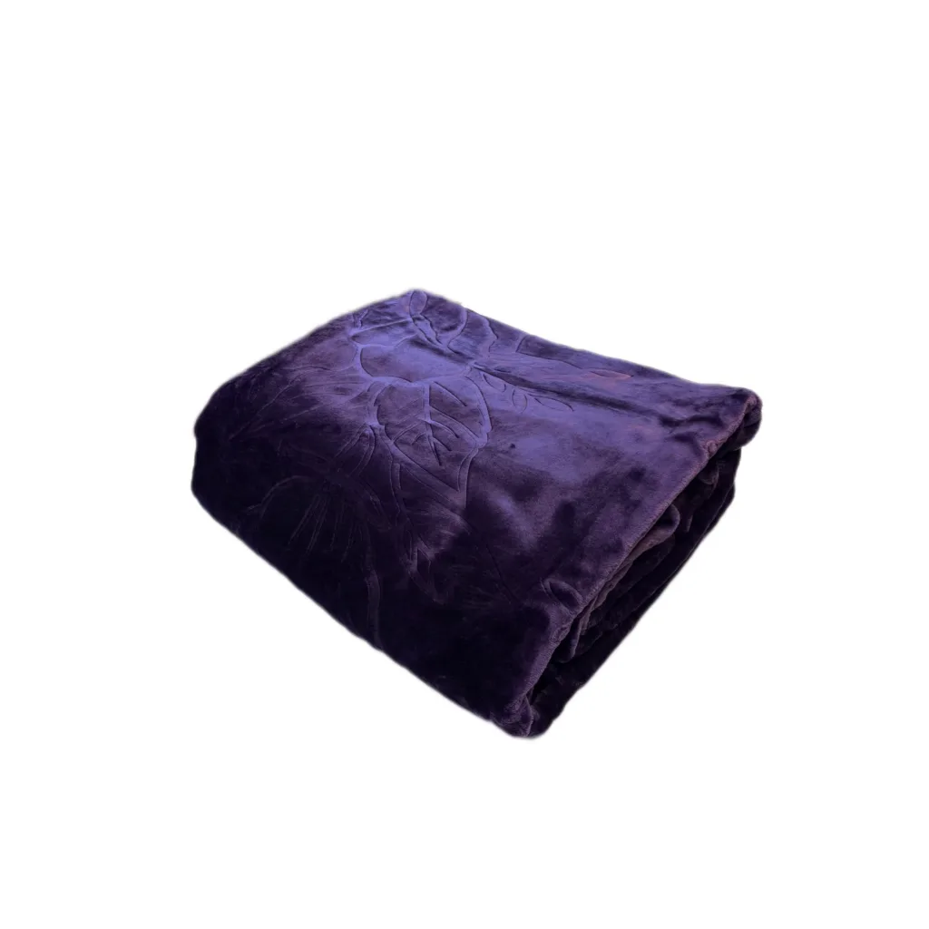 پتو 2 نفر نرمینه بافت مدل گل برجسته ۵۰۰۶ سایز 220×240 سانتی‌متر
