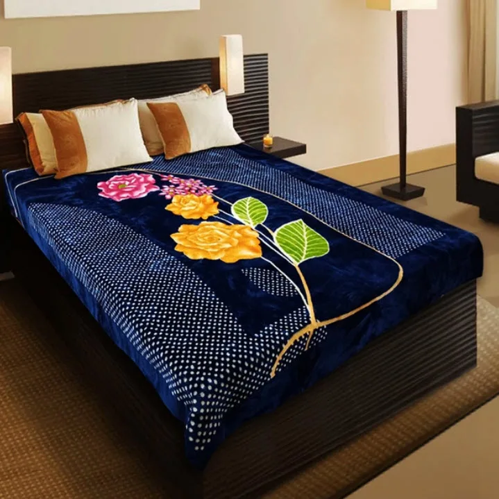پتو گلبافت مدل گلدار یک نفره سایز 160×220 سانتی متر