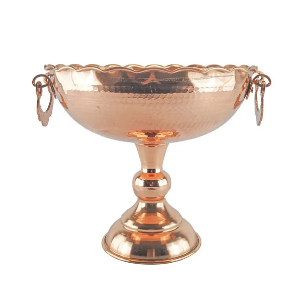 کاسه مسی مدل تک پایه گوشواره دار کد ZH224.8