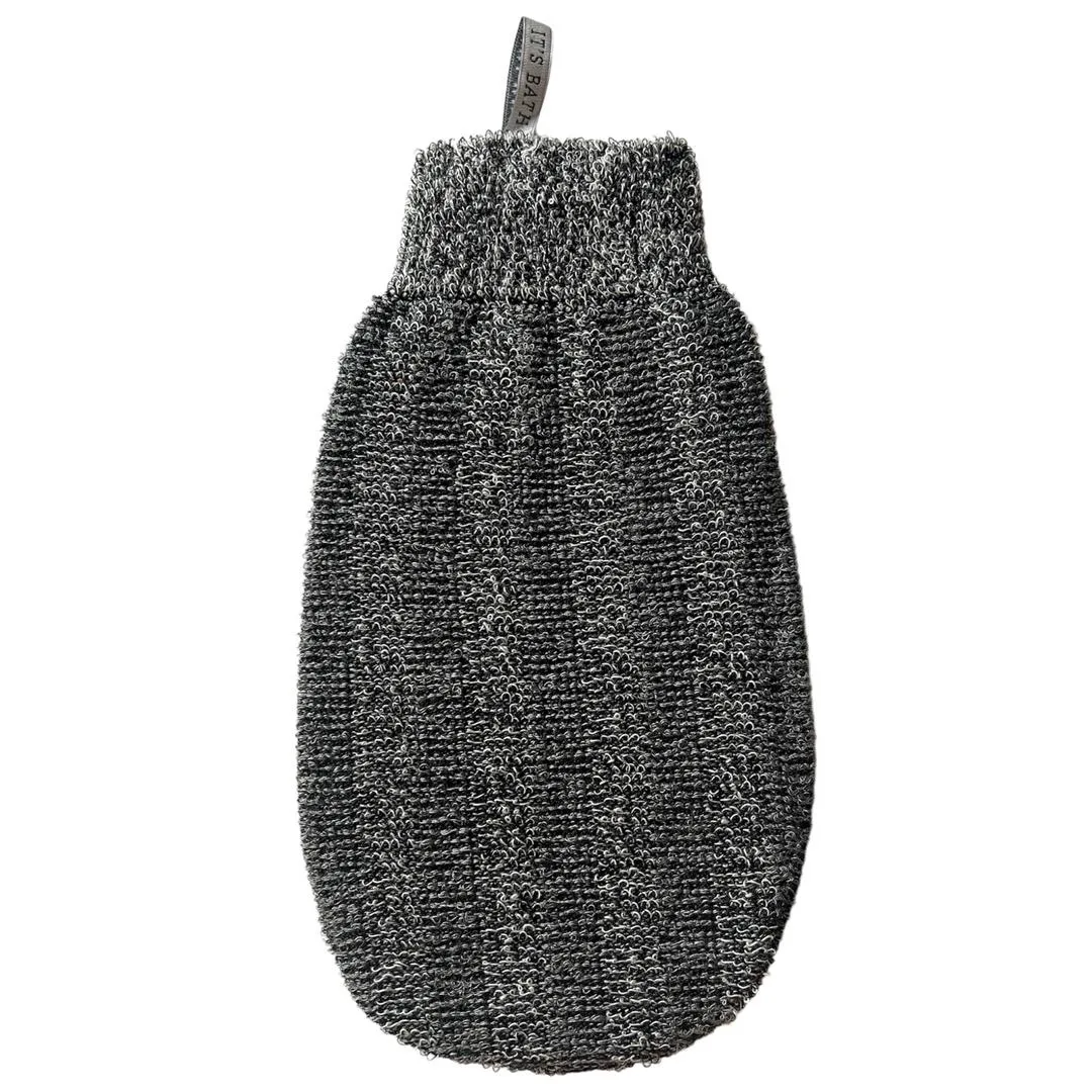 لیف ماساژ کارامل مدل CARBONIZED BAMBOO GLOVE بسته 2عددی