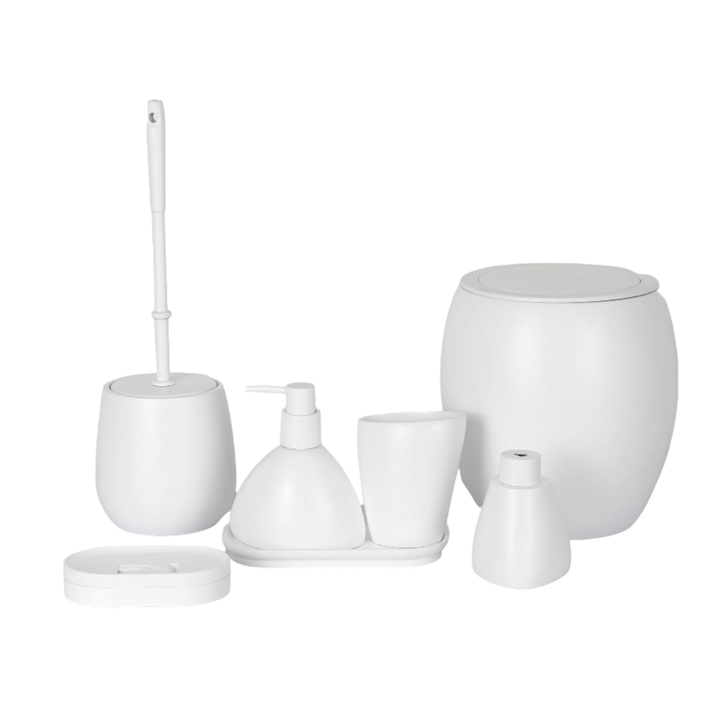 ست سرویس بهداشتی 7 پارچه دلفین مدل FN-714-White