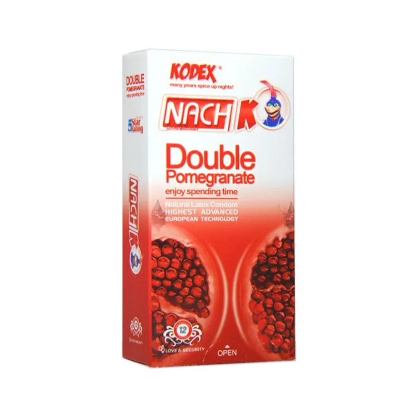 کاندوم ناچ کدکس مدل Double Pomegranate بسته 12 عددی