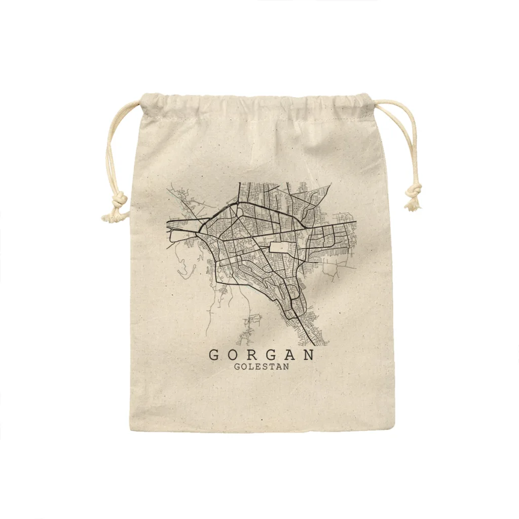 کیسه نان و سبزی ترمه طراحان ایده مدل نقشه شهر گرگان کد map0523 – S سایز 19×19 سانتی متر
