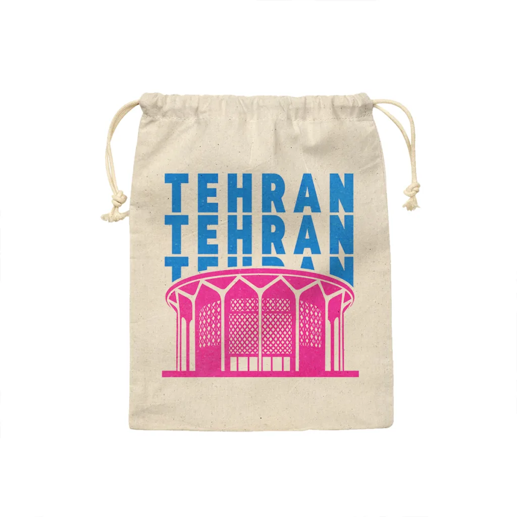 کیسه نان و سبزی ترمه طراحان ایده مدل نماد تئاتر شهر تهران کد map0126 – S سایز 19×19 سانتی متر