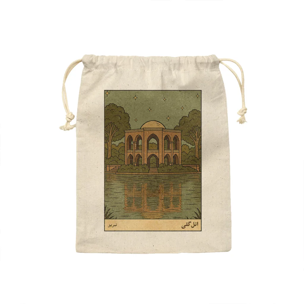 کیسه نان و سبزی ترمه طراحان ایده مدل کارت ائل گلی تبریز کد map1500 – S سایز 19×19 سانتی متر