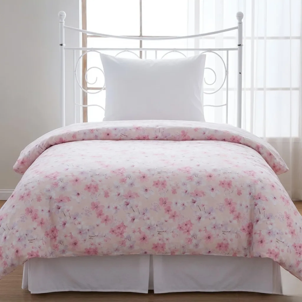 روکش لحاف پنبه انگلیش هوم مدل Sakura Joy یک نفره سایز 220×160 سانتی‌متر