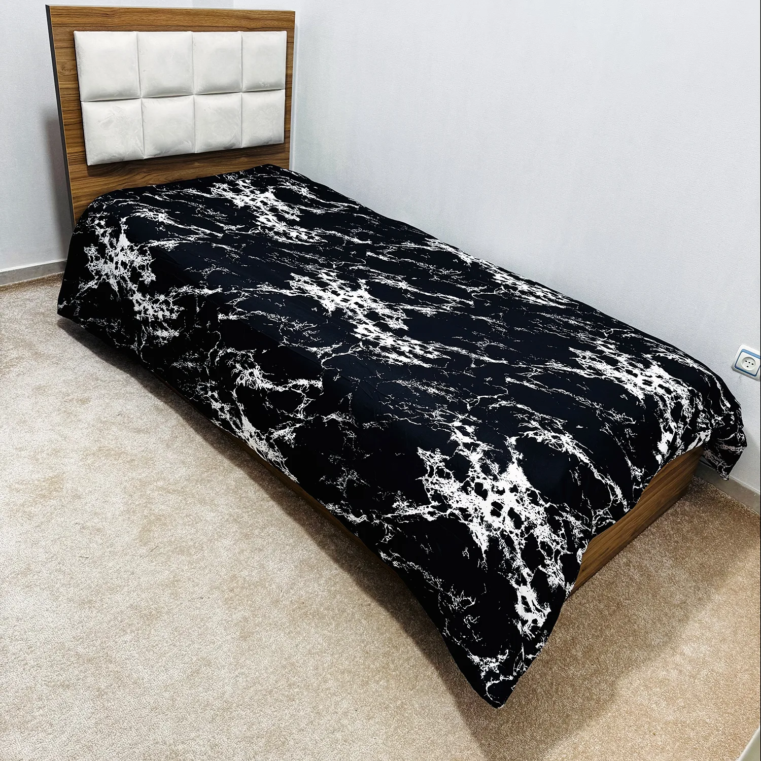 کاور لحاف ناتوسا مدل ابر و بادی یک نفره سایز 160x220 سانتی متر