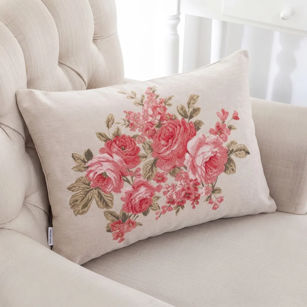 کاور کوسن انگلیش هوم مدل Roses سایز 35×50 سانتی متر