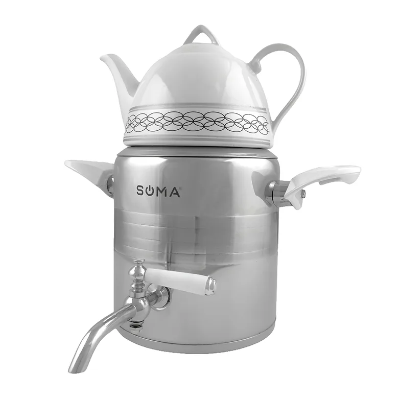 ست کتری و قوری سوما مدل so-7123 گنجایش کتری 3 لیتر گنجایش قوری 1 لیتر