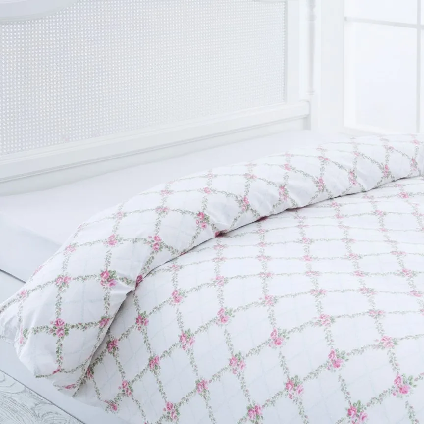 روکش لحاف پنبه انگلیش هوم مدل Rose Chain دو نفره سایز 220×200 سانتی‌متر