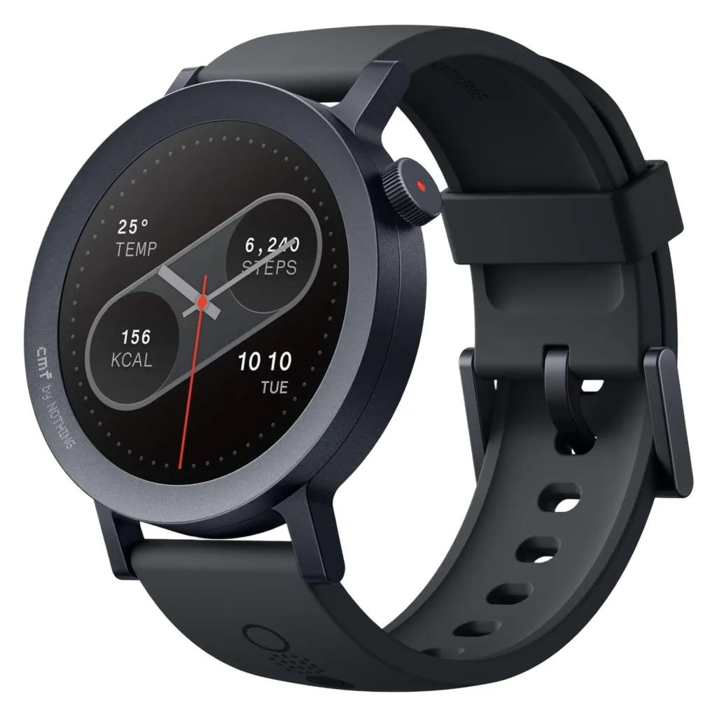 ساعت هوشمند ناتینگ مدل EL DYNAMIC WATCH RANG 2 ORP دارای قابلیت های صفحه نمایش رنگی، صفحه نمایش لمسی بند سیلیکون