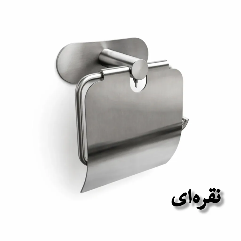 پایه رول دستمال کاغذی آریا نوین مدل چسبی کد ctcv085