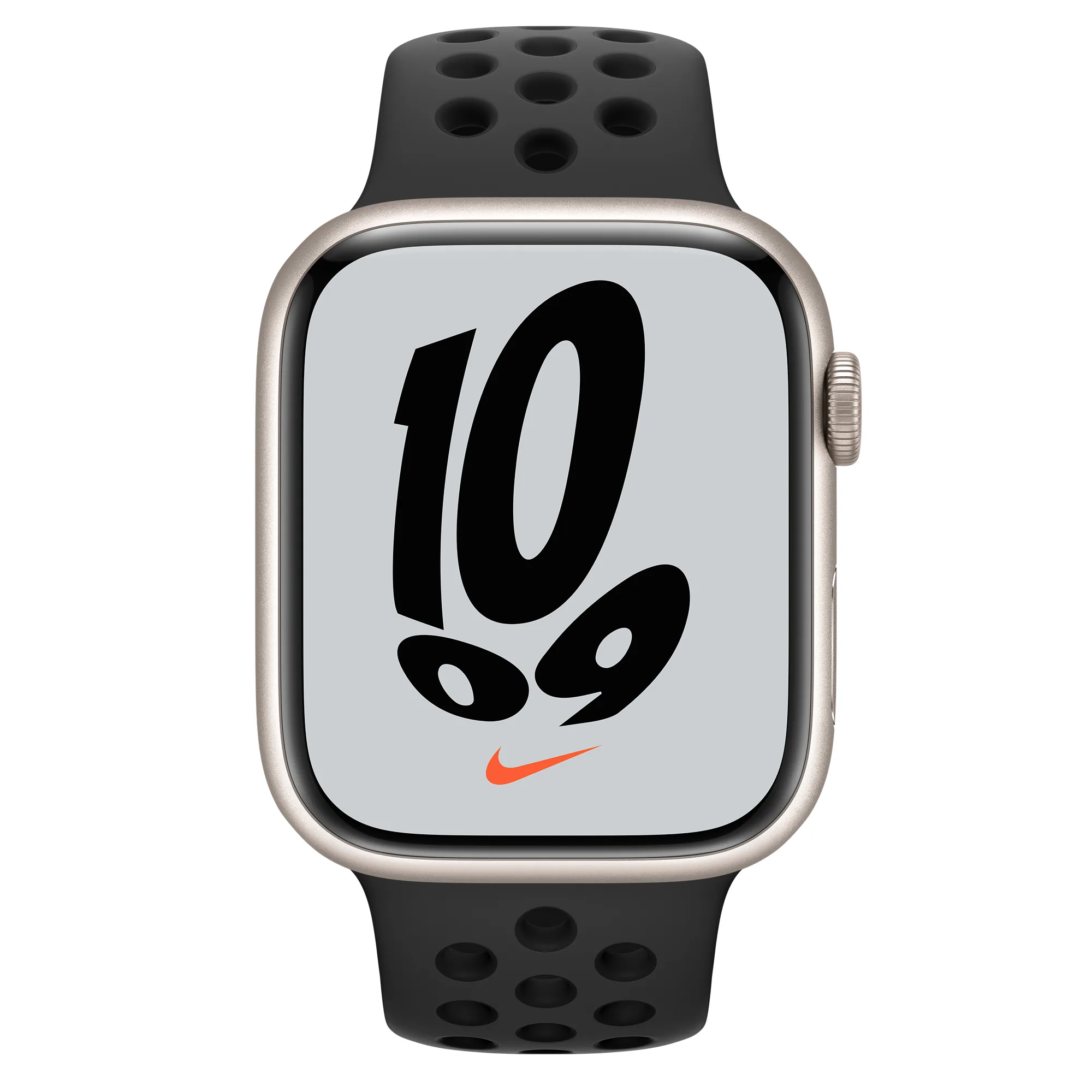 ساعت هوشمند اپل مدل  Series 7 45mm Aluminum Case with Nike Sport Band دارای قابلیت های صفحه نمایش لمسی بند سیلیکون