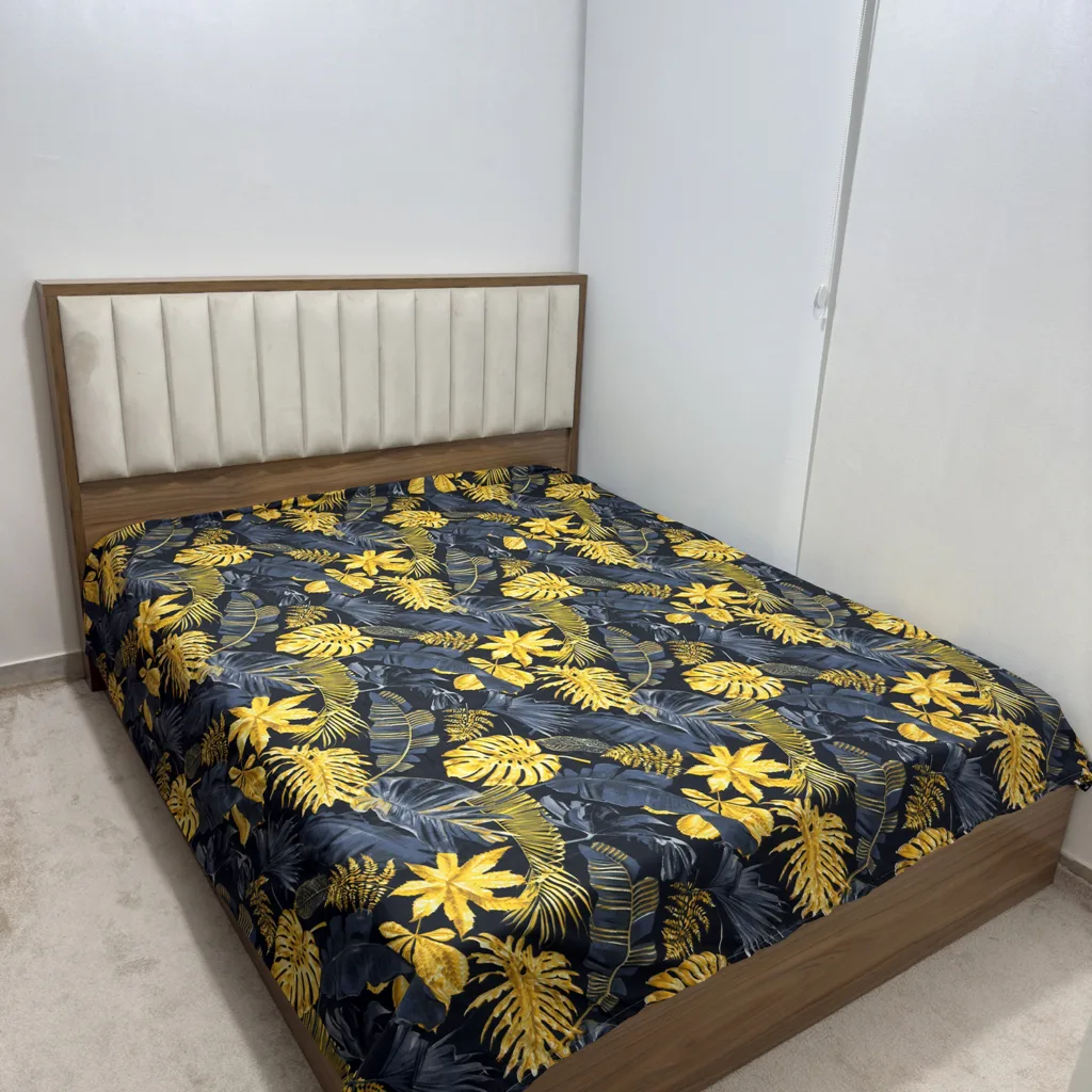کاور لحاف ناتوسا مدل برگ انجیری دو نفره سایز 220×240 سانتی متر