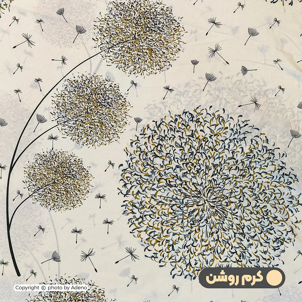 روکش لحاف میکروفایبر آدنو مدل قاصدک کد CH127 دونفره سایز 220x240 سانتی متر