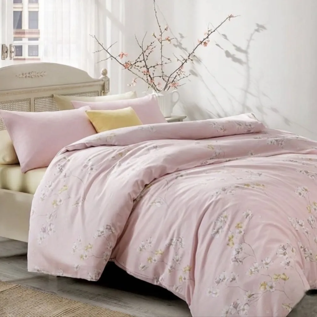 روکش لحاف ساتن-پنبه انگلیش هوم مدل Pure Fleur دو نفره سایز 220×200 سانتی‌متر