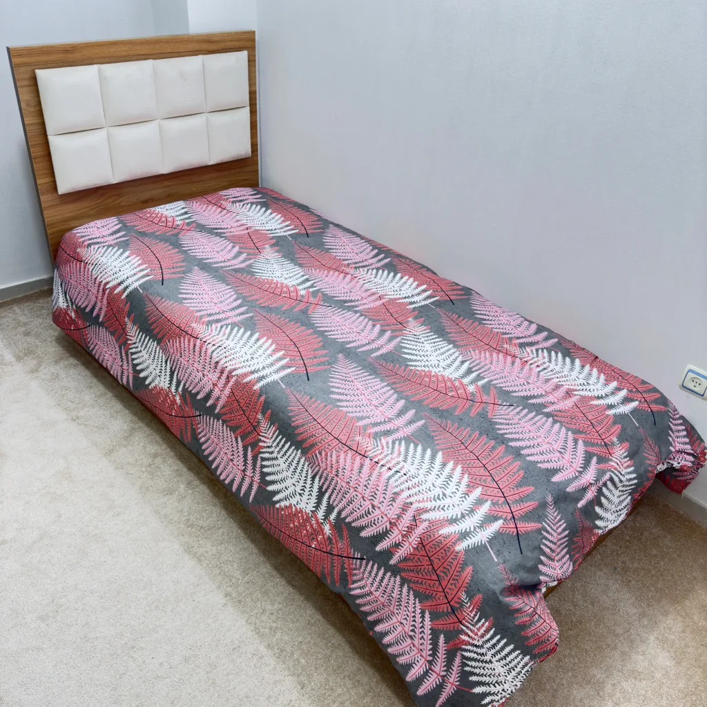 روکش لحاف ناتوسا مدل سرخس یک نفره سایز 160×220 سانتی متر