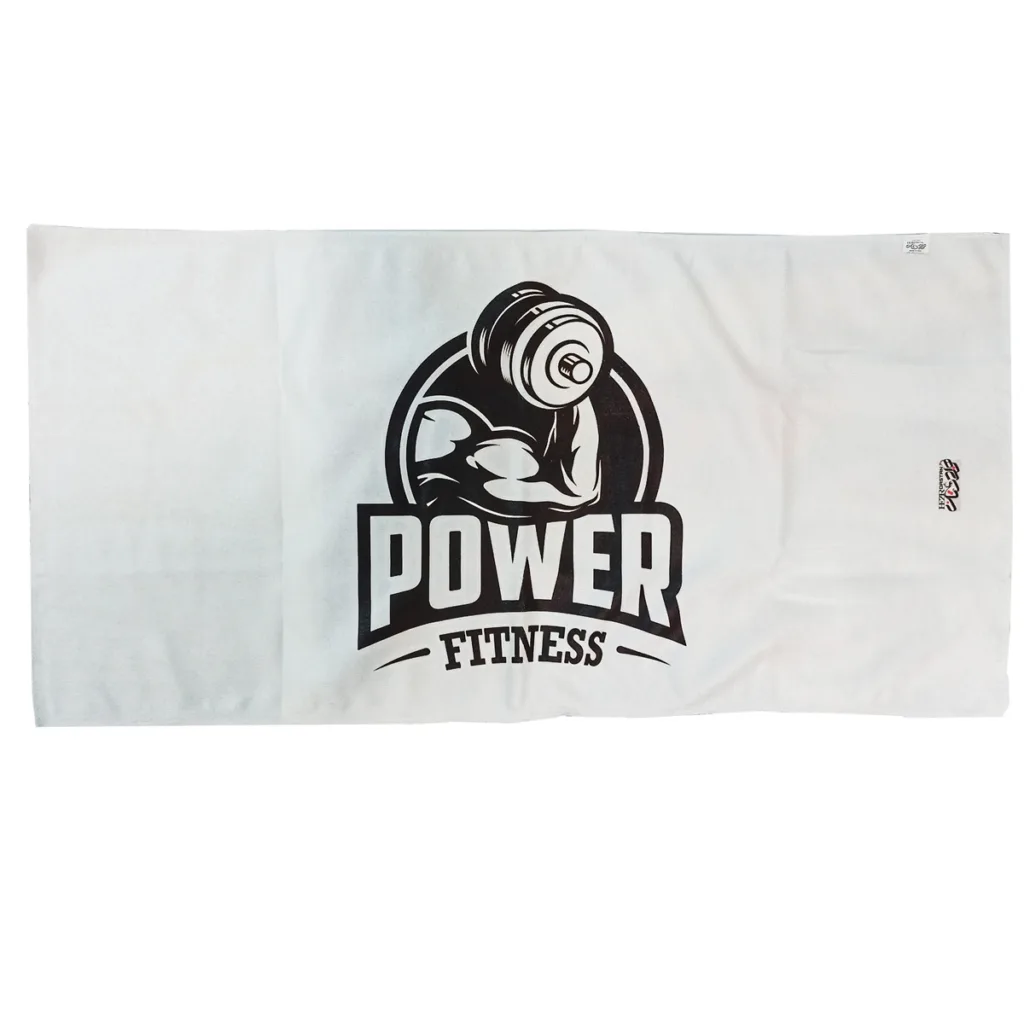 حوله ورزشی هزاردستان طرح پاور power کد H111 سایز 100×50 سانتی متر
