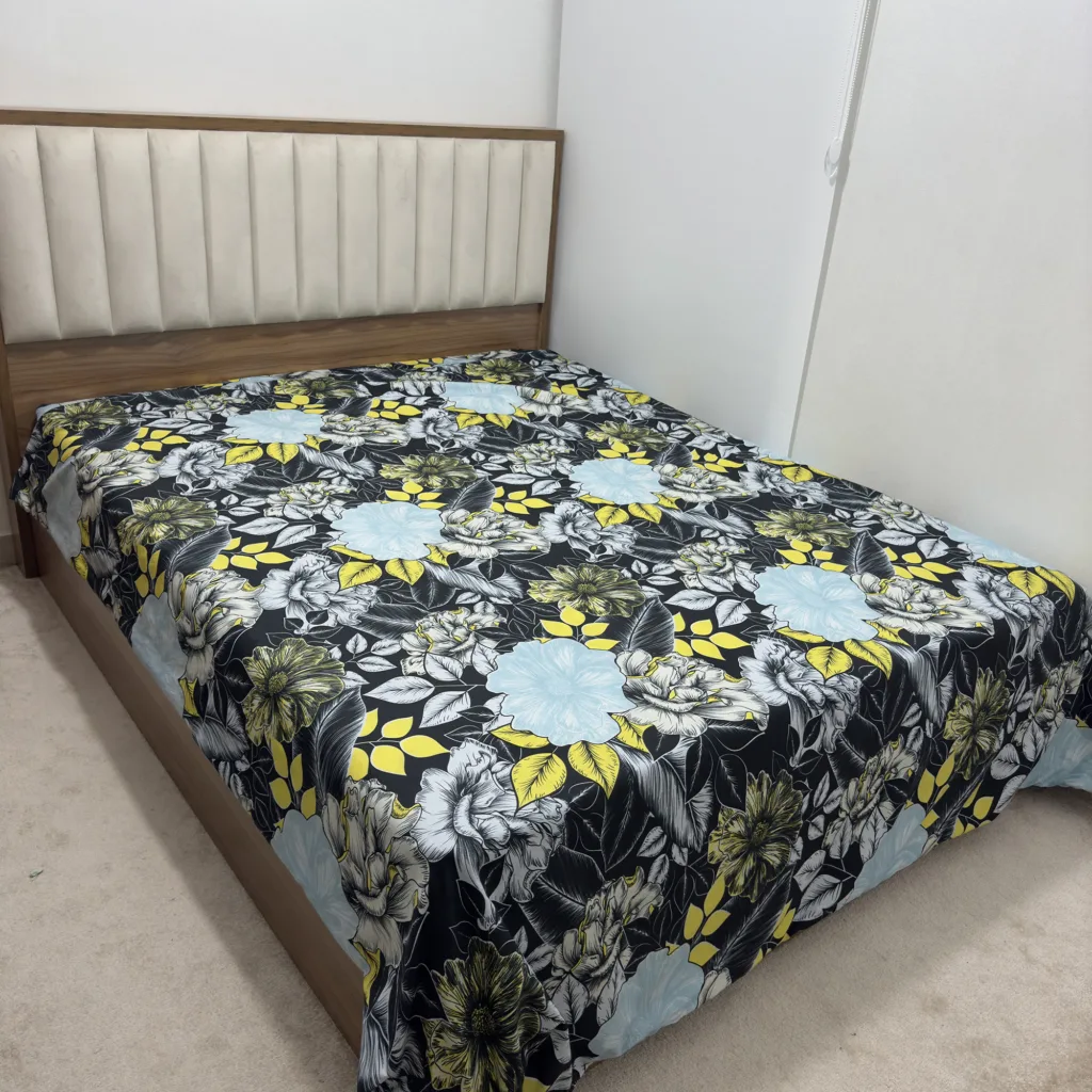 روکش لحاف مایکروفایبر ناتوسا مدل گلسار دو نفره سایز 220×200 سانتی‌متر