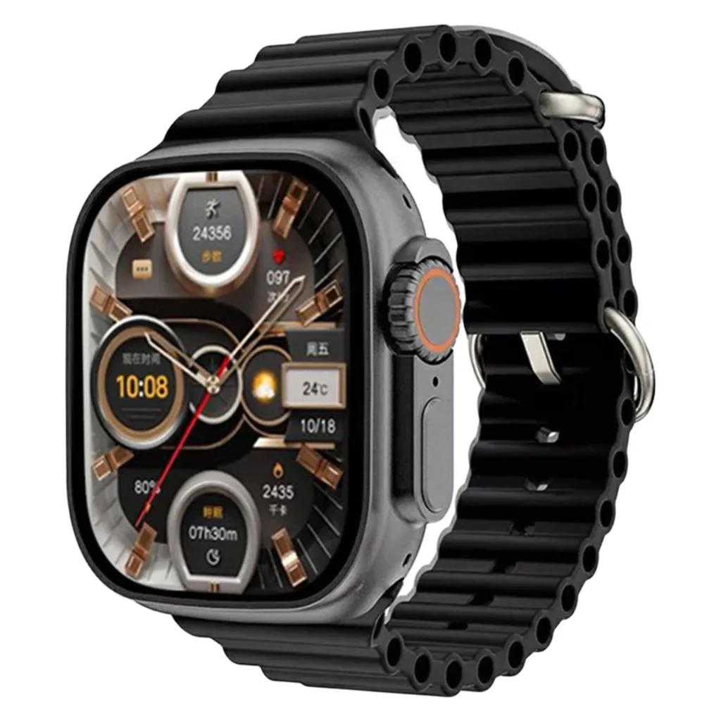 ساعت هوشمند مدل WS-75 ULTRA 2 صفحه نمایش رنگی، کنترل سطح اکسیژن خون بند سیلیکونی