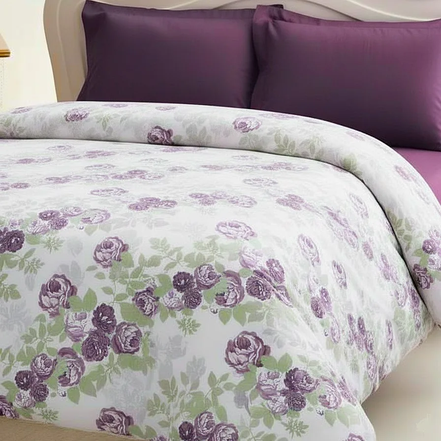 روکش لحاف پنبه انگلیش هوم مدل Rose Luster دو نفره سایز 220×200 سانتی‌متر
