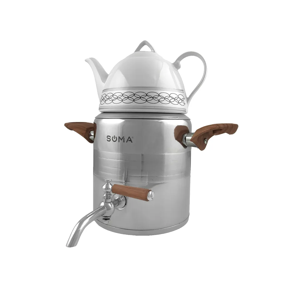 ست کتری و قوری سوما مدل so-7123g گنجایش کتری 3 لیتر گنجایش قوری 1 لیتر