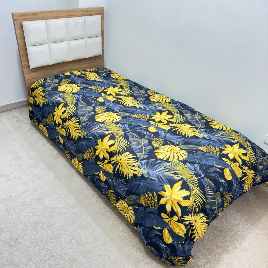 روکش لحاف ناتوسا مدل برگ انجیری یک نفره سایز 160×220 سانتی متر