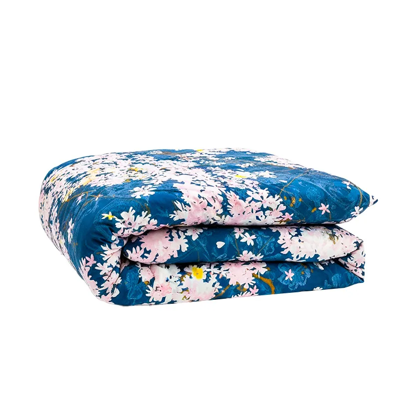 کاور لحاف آدنو مدل شکوفه کد CH60 یک نفره سایز 160×220 سانتی متر