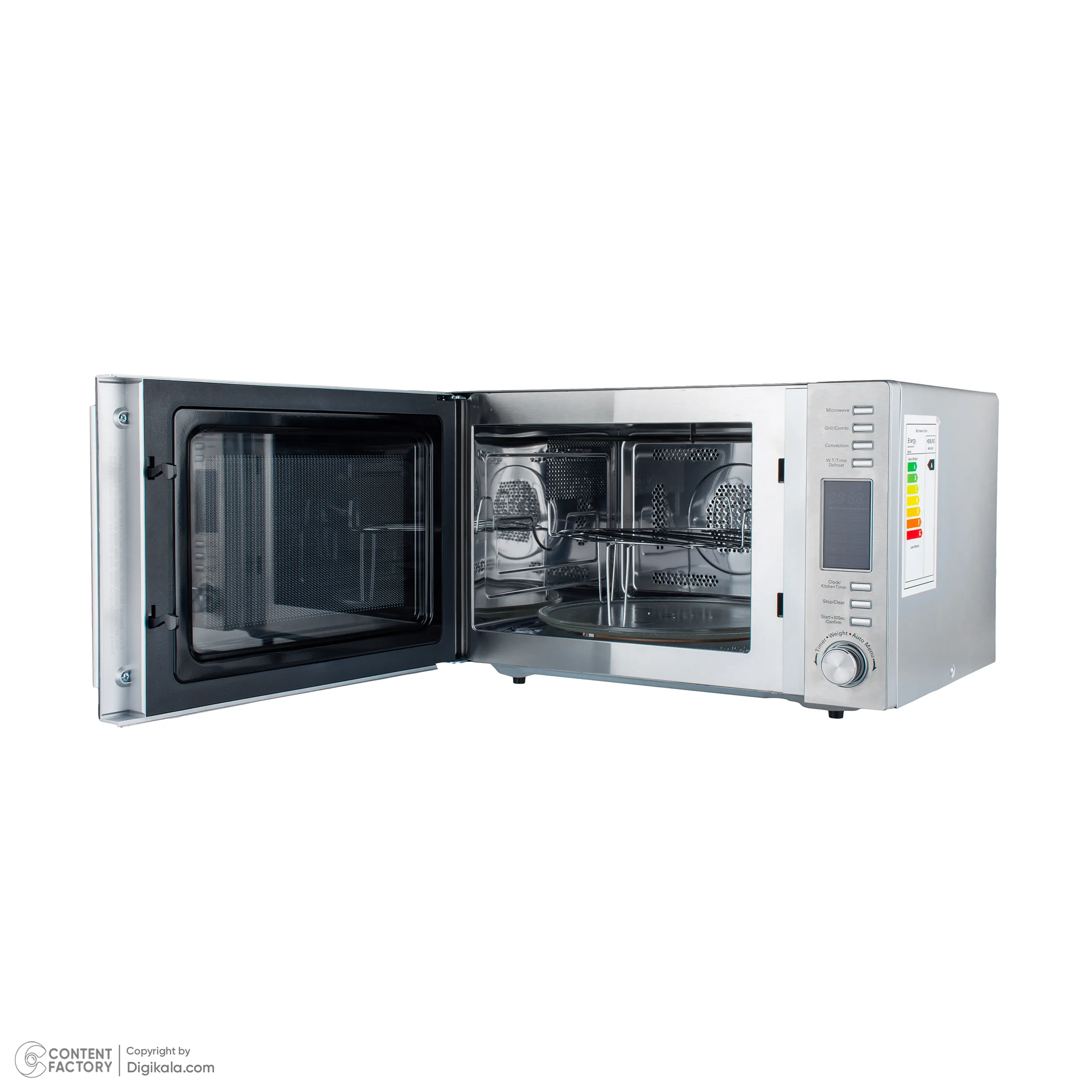 مایکروویو 1450 وات 32 لیتر هایبورگ مدل  MW-6050 دارای 10 برنامه پخت