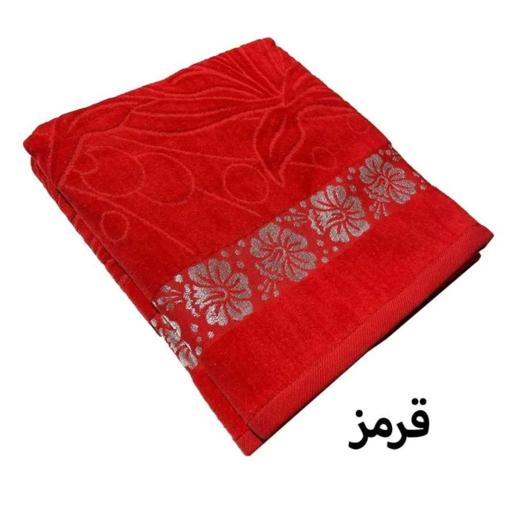 حوله حمام هنرمند مدل گلبرگ سایز 150x100 سانتی متر