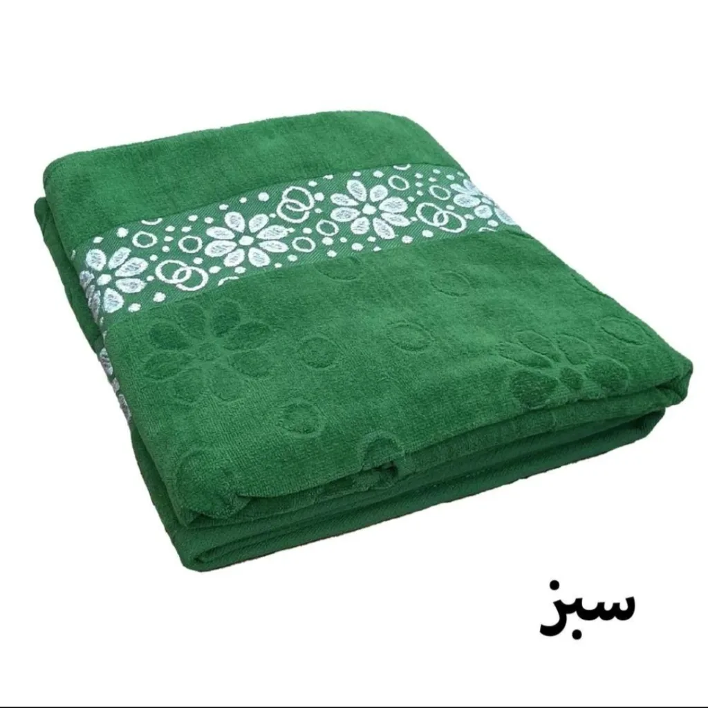 حوله حمام هنرمند مدل گلبرگ سایز 150x100 سانتی متر